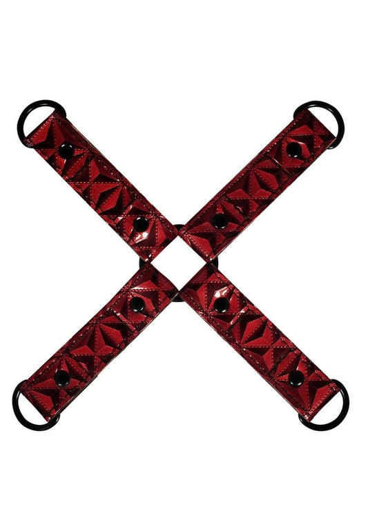 Ouch! Luxury Hogtie - Burgundy/Red