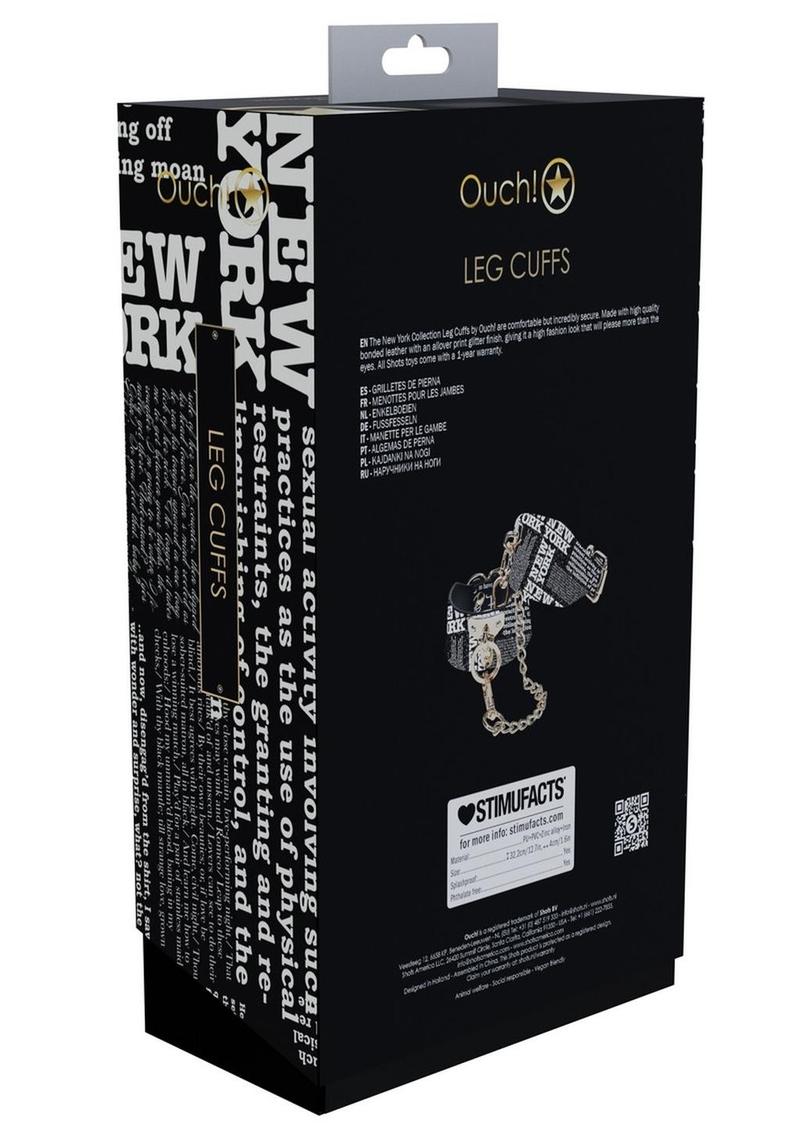 Ouch! Ny Collection Leg Cuffs - Black