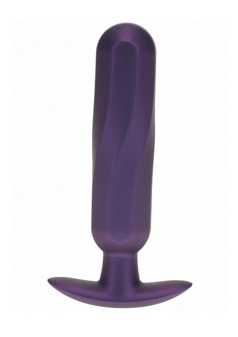 Ouch! Oblong Anal Plug Silicone - Metallic - Purple