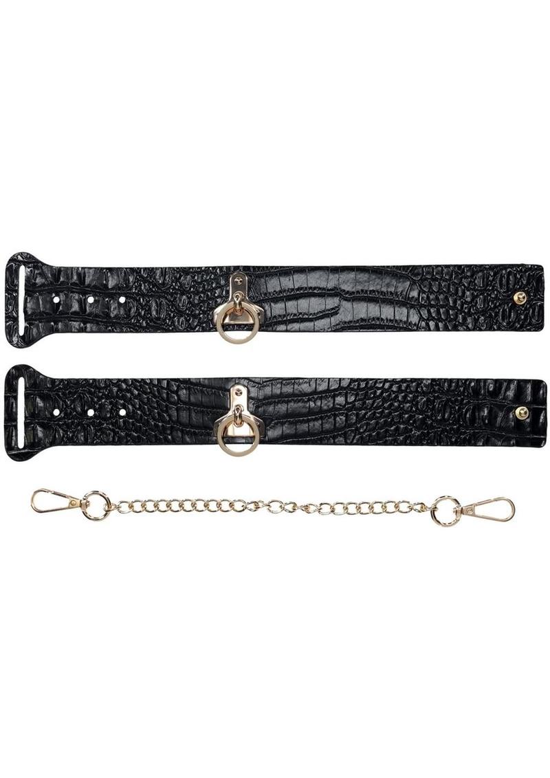 Ouch! Rome Collection Leg Cuffs - Black