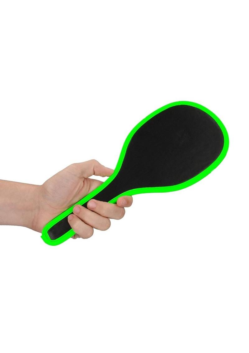 Ouch! Round Paddle - Black/Glow In The Dark/Green