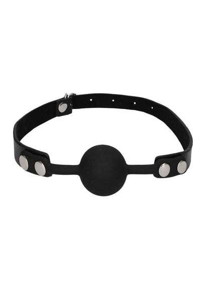 Ouch! Silicone Ball Gag with Adjustable Bonded Leather Straps