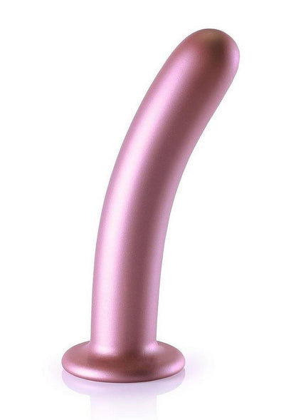 Ouch! Smooth G-Spot Silicone Dildo 7in - Metallic