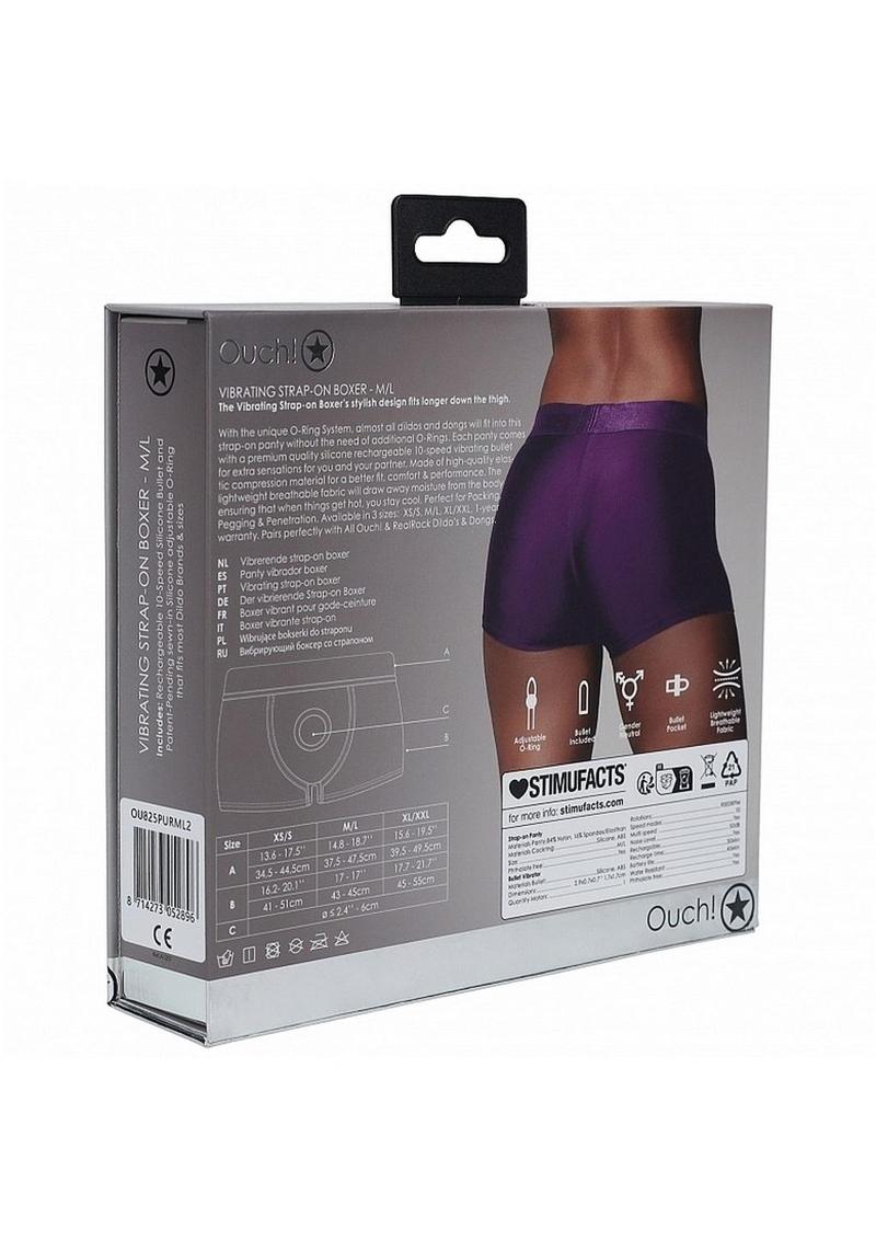 Ouch Vibrating Strap On Boxer Rechargeable 1