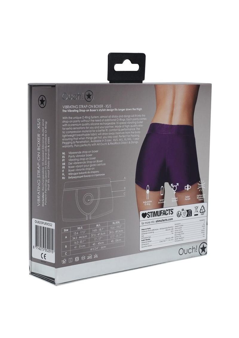 Ouch Vibrating Strap On Boxer Rechargeable 1