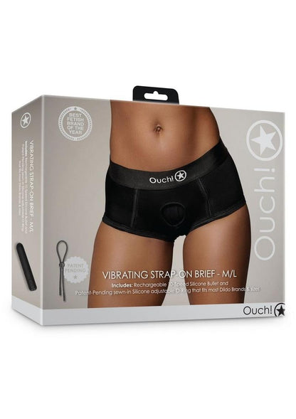 Ouch! Vibrating Strap-On Brief Rechargeable