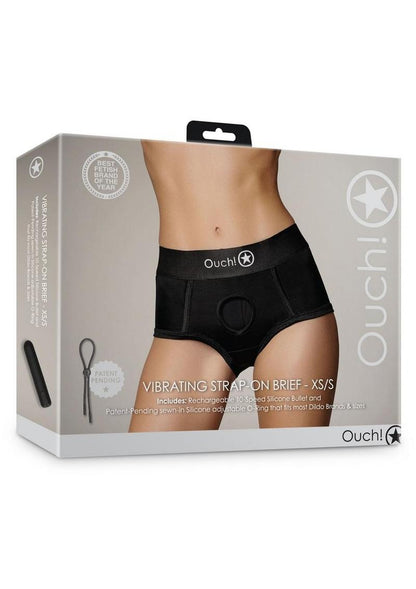 Ouch! Vibrating Strap-On Brief Rechargeable