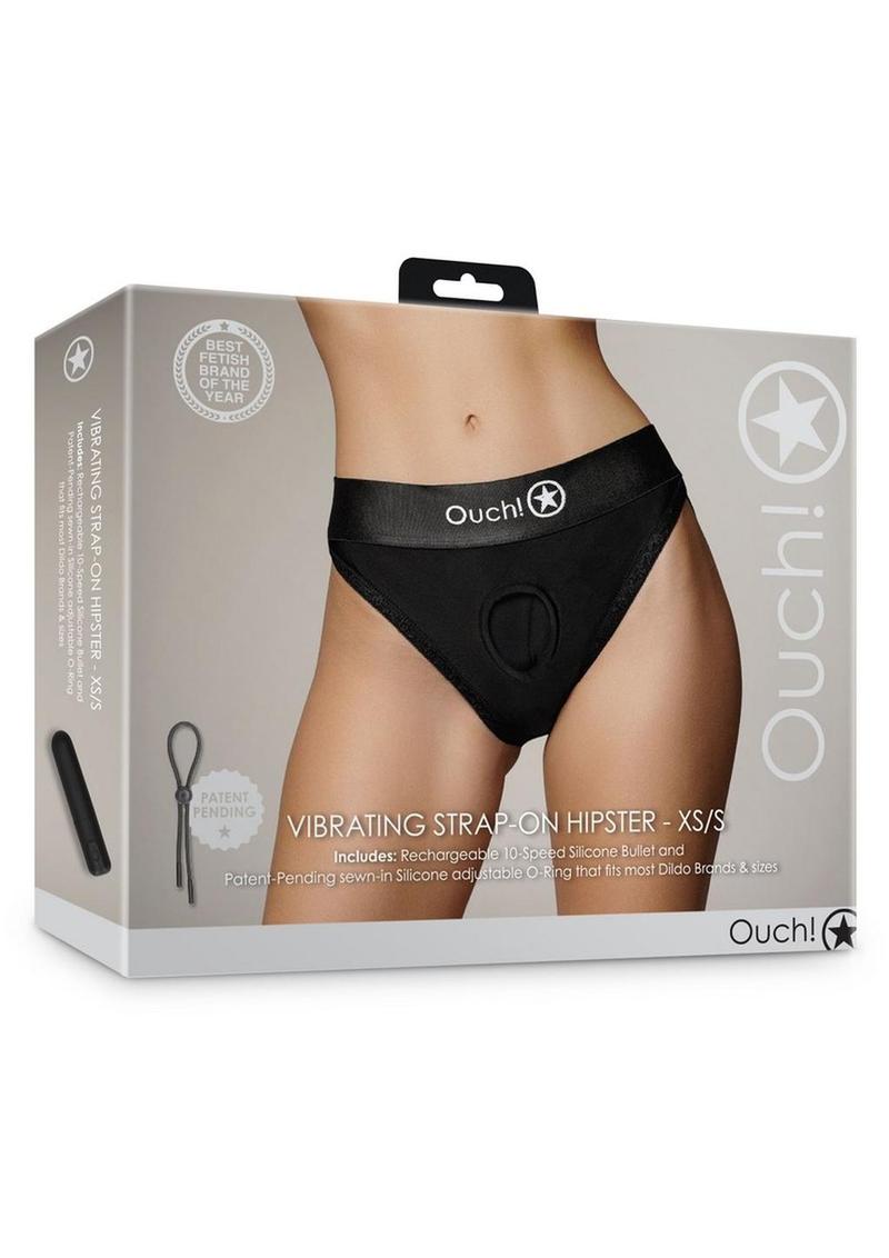 Ouch! Vibrating Strap-On Hipster Rechargeable