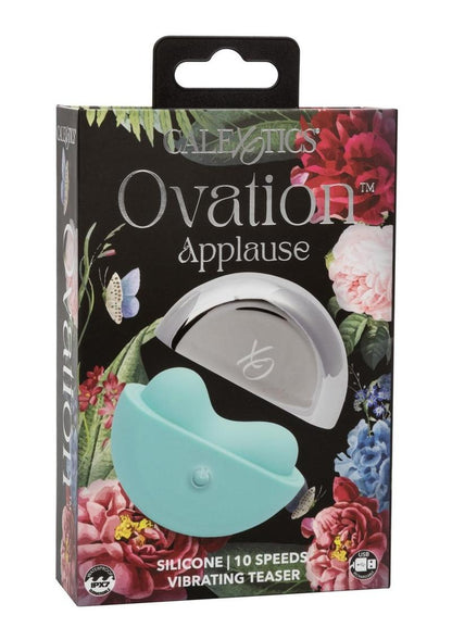 Ovation Applause Rechargeable Silicone Clitoral Stimulator - Blue