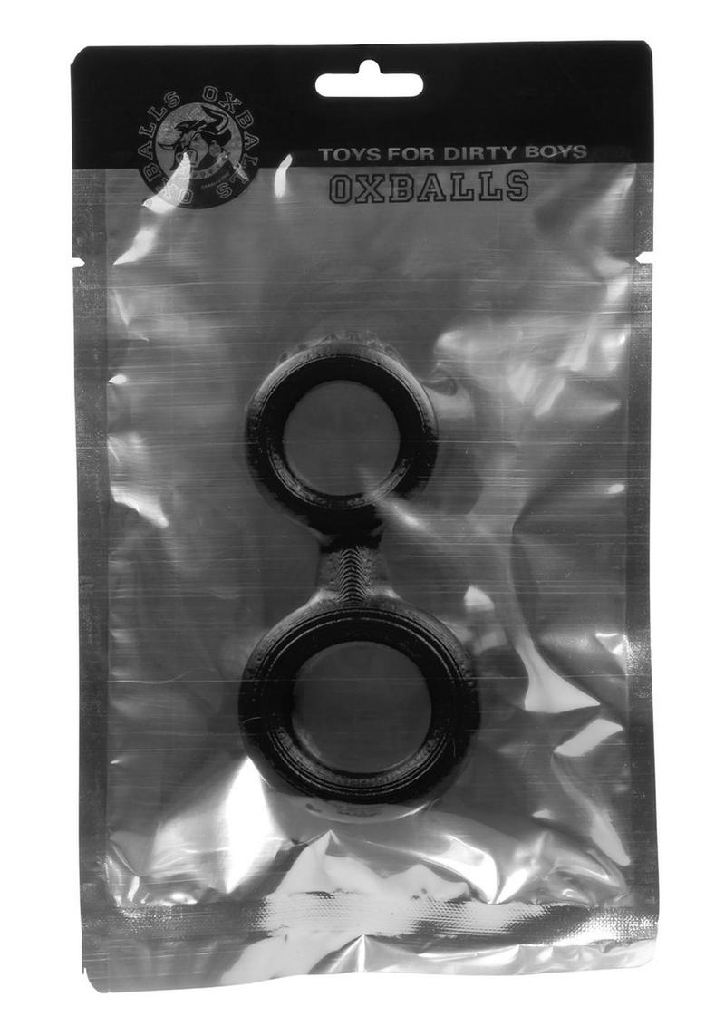 Oxballs 8-Ball Silicone Cock and Ball Ring - Black