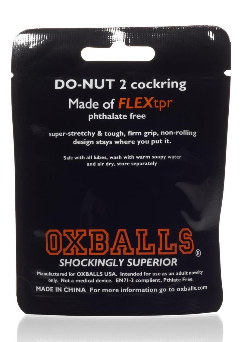 Oxballs Atomic Jock Do-Nut-2 Fatty Cock Ring - Blue - Large