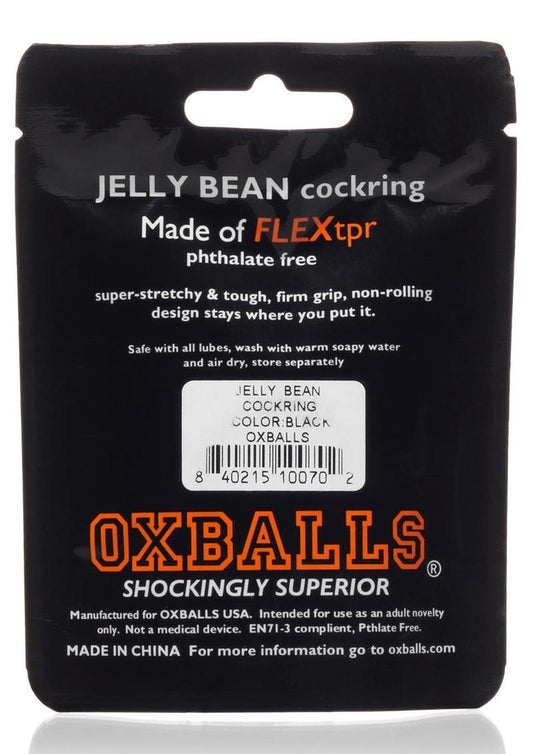 Oxballs Atomic Jock Jelly Bean Cock Ring - Black