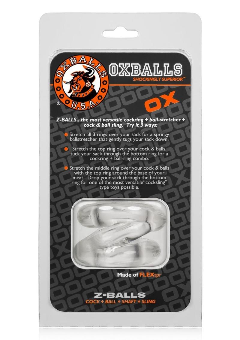 Oxballs Atomic Jock Z-Balls Cock Ring and Ball Stretcher