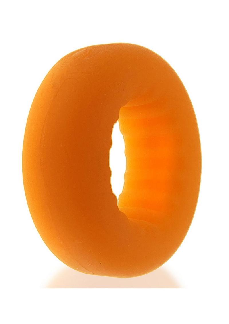 Oxballs Axis Rib Griphold Cockring - Orange/Orange Ice