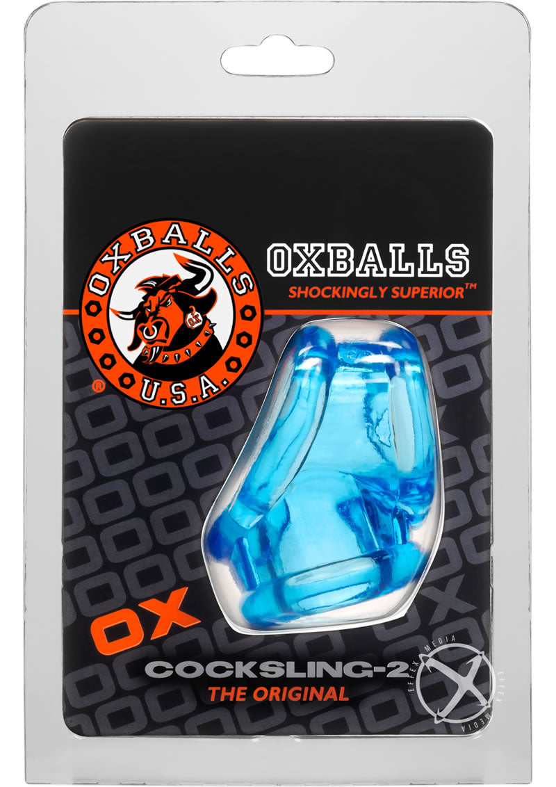 Oxballs Cocksling-2 Cock and Ball Ring - Blue