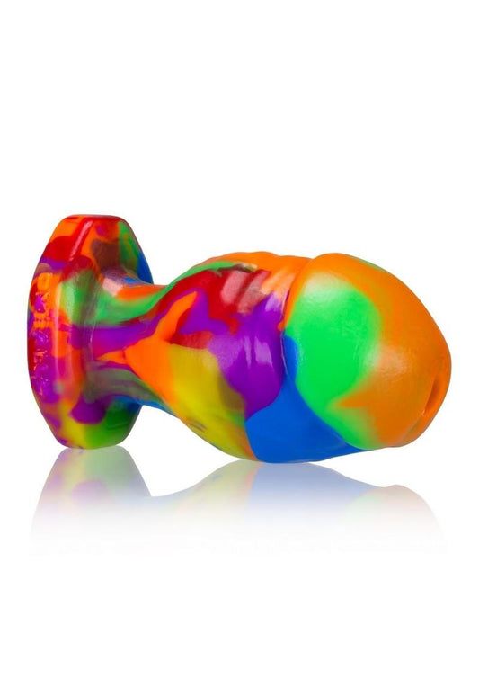 Oxballs Honcho-2 Silicone Anal Plug - Multicolor/Rainbow - Medium