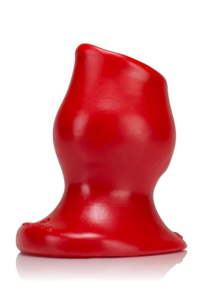 Oxballs Pig-Hole-3 Large Silicone Hollow Butt Plug - Red - Large