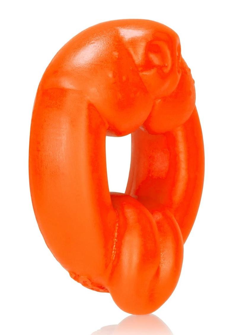 Oxballs Scrappy Puppy Silicone Cock Ring - Orange