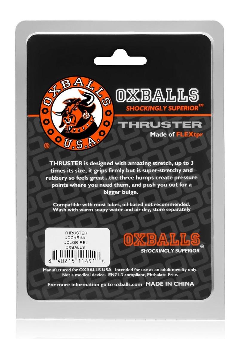 Oxballs Thruster Cock Ring - Red