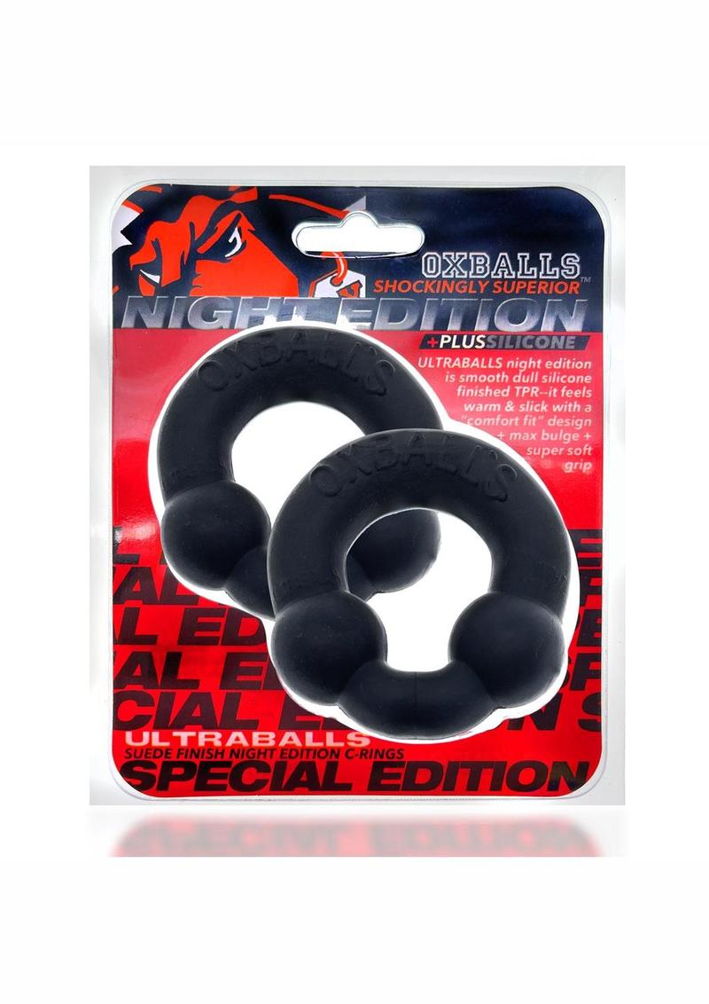 Oxballs Ultraballs Cock Ring Set (2 Pack)- Night Edition