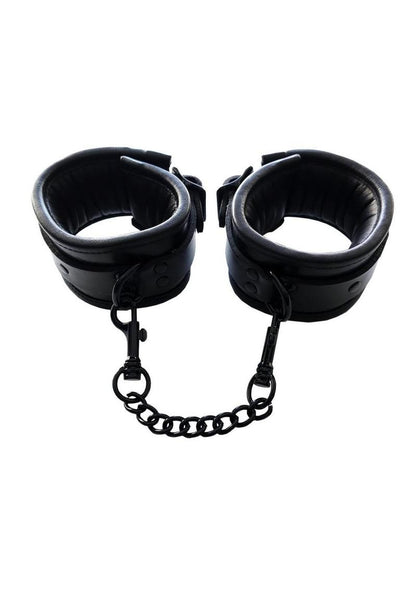 Padded Leather Wrist Cuffs