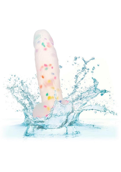 Party Boy Silicone Studs Dong with Suction Cup 6in Insert