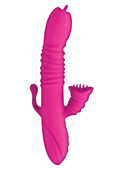 Passion Dual Massager Heat Up Rechargeable Silicone Rabbit Vibrator