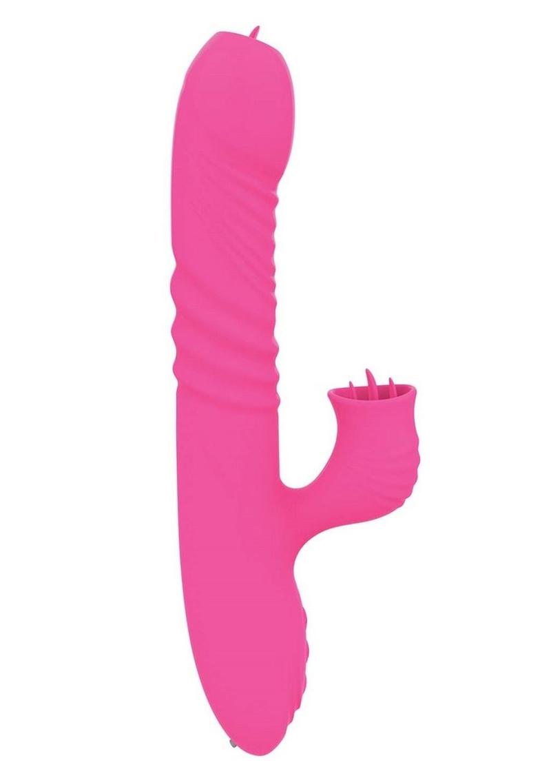 Passion Grabber Heat Up Rechargeable Silicone Rabbit Vibrator