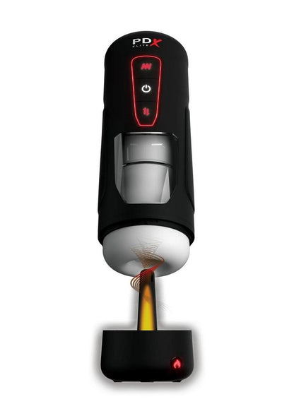 Pdx Elite Milk Me Hotter Rechargeable Stroker - Black