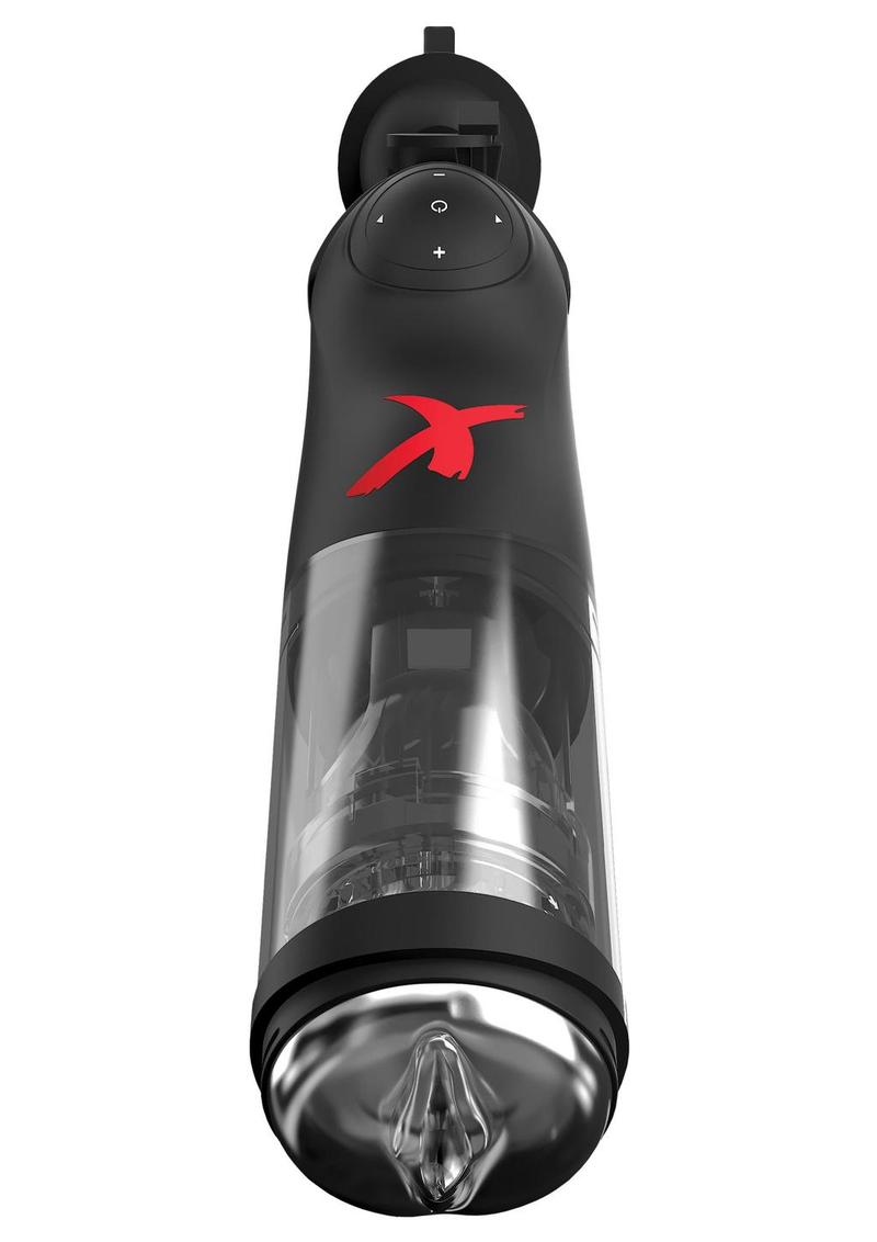 Pipedream Extreme Elite Rechargeable Deluxe Mega-Bator Masturbator - Black/Clear