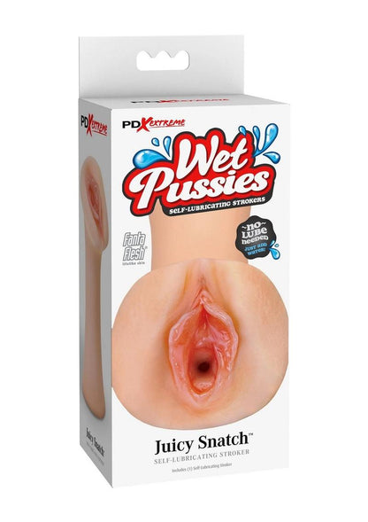 Pdx Extreme Wet Pussies Juicy Snatch Self Lubricating Stroker - Vanilla