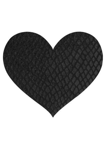 Peekaboo Classic Black Hearts Pasties - Black