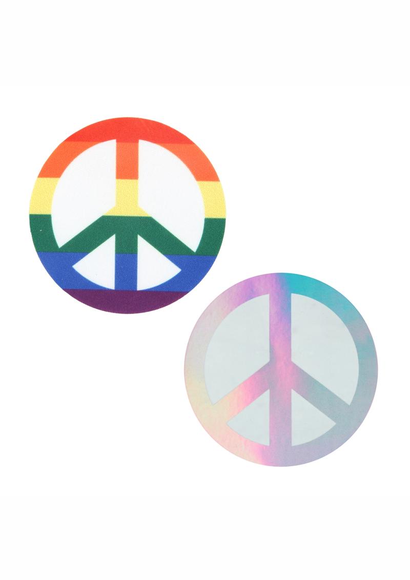 Peekaboo Pride Peace Signs Pasties