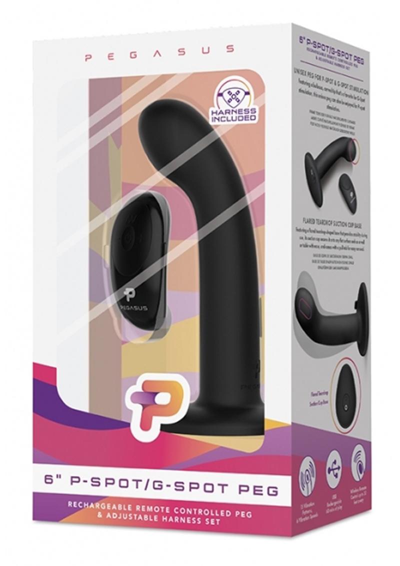 Pegasus P-Spot/G-Spot Peg Rechargeable Dildo with Remote Control