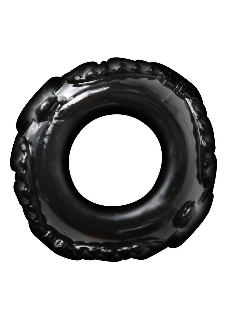 Perfect Fit Tribal Son Ram Ring Cock Ring - Black