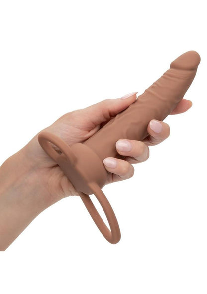 Performance Maxx Rechargeable Silicone Dual Penetrator - Chocolate