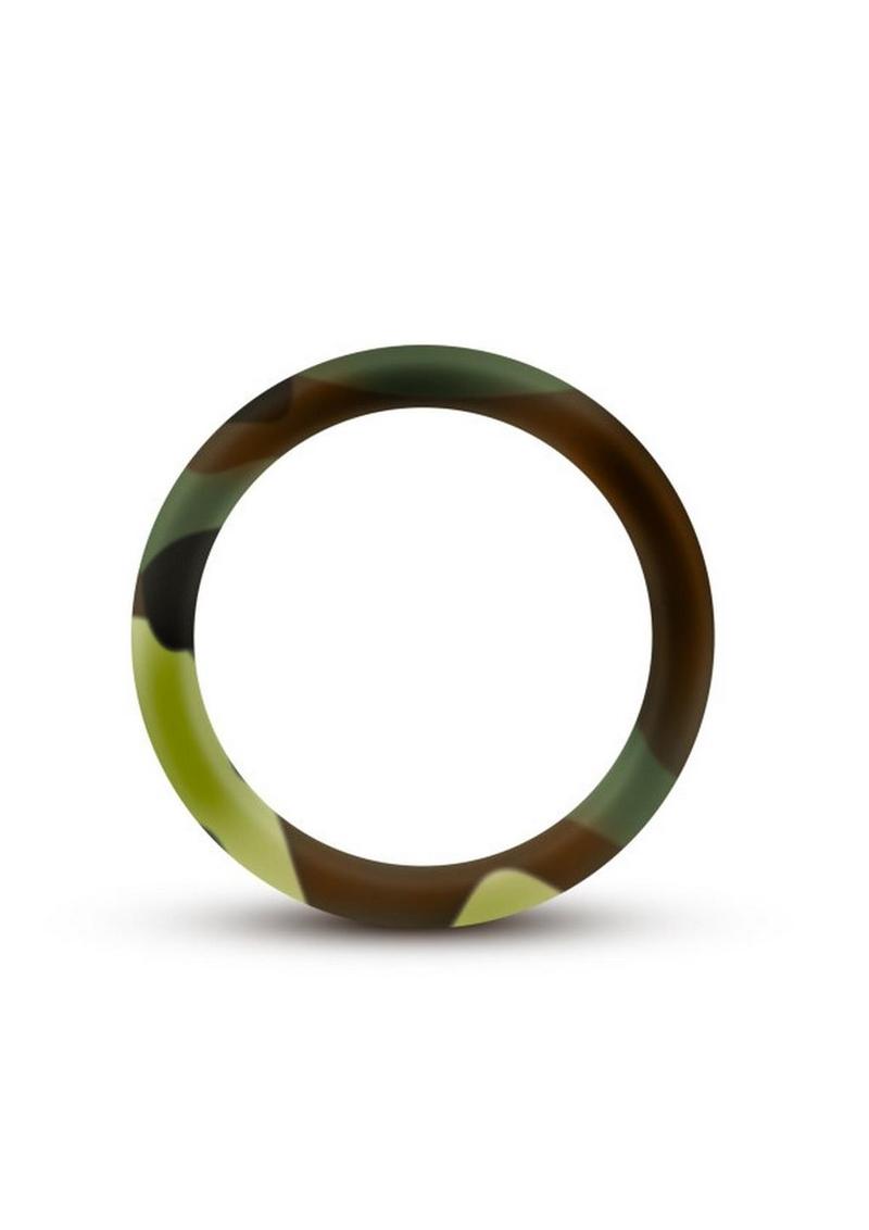 Performance Silicone Camo Cock Ring - Green Camouflage