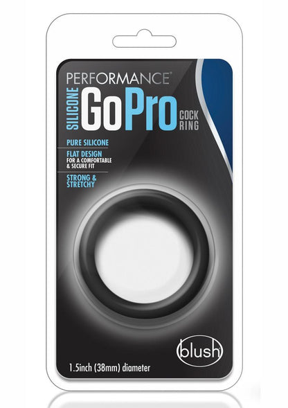 Performance Silicone Go Pro Cock Ring - Black