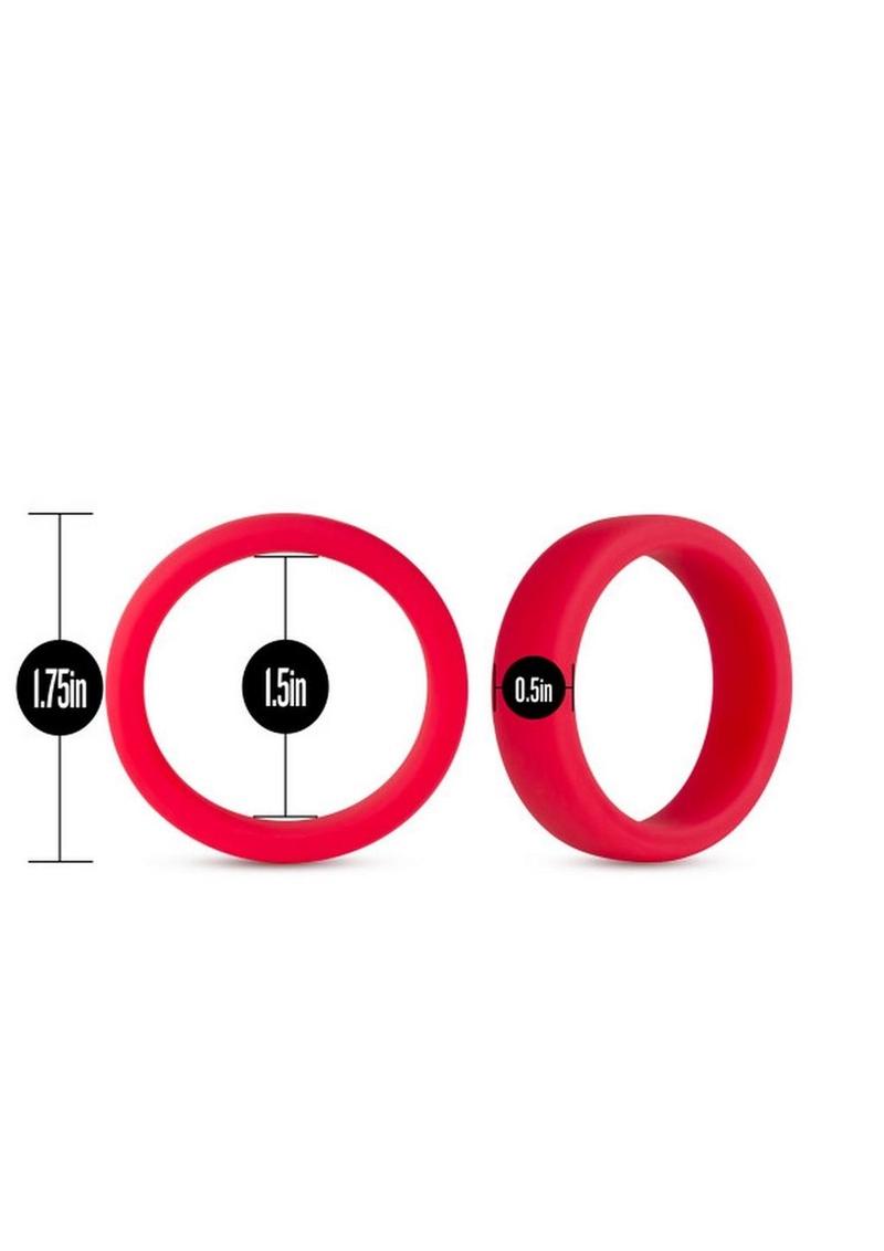 Performance Silicone Go Pro Cock Ring - Red