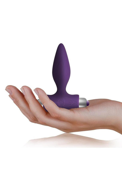 Petite Sensations Silicone Vibrating Butt Plug - Purple