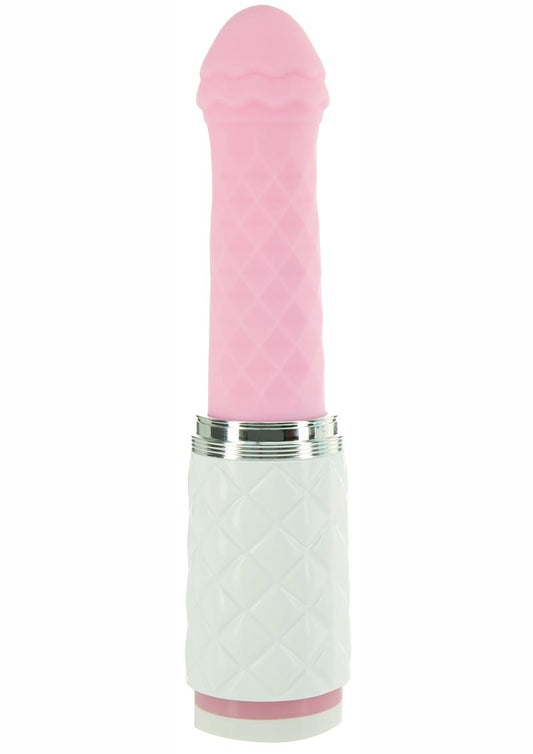 Pillow Talk Feisty Silicone Thrusting and Vibrating Massager - Pink