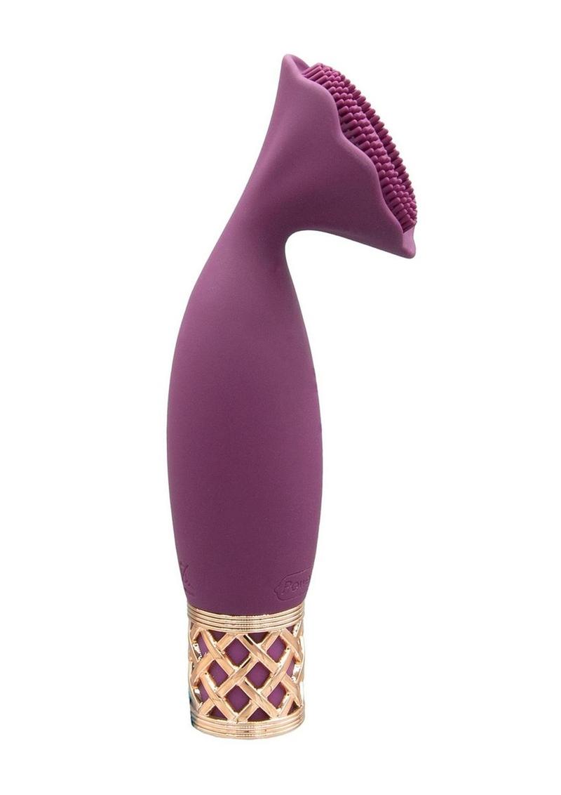 Pillow Talk Passion Rechargeable Silicone Massager - Red/Rose Gold/Wine