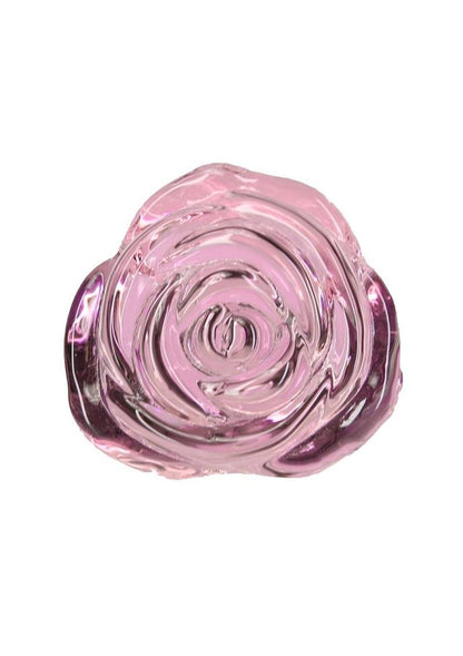 Pillow Talk Rosy Glass Anal Plug - Clear/Pink