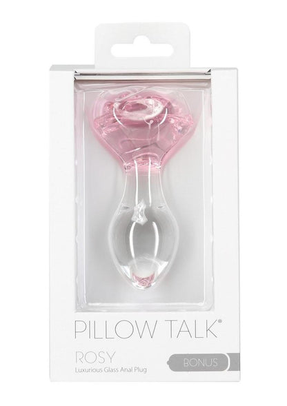 Pillow Talk Rosy Glass Anal Plug