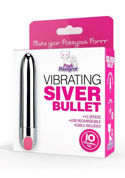 Pink Pussycat Rechargeable Vibrating Bullet