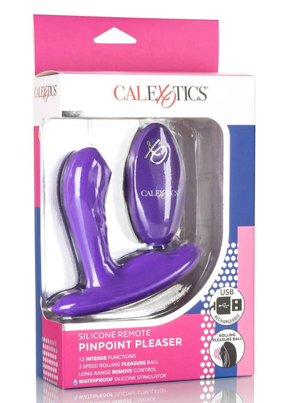 Pinpoint Pleaser Silicone Rechargeable P-Spot Vibrator with Remote Control