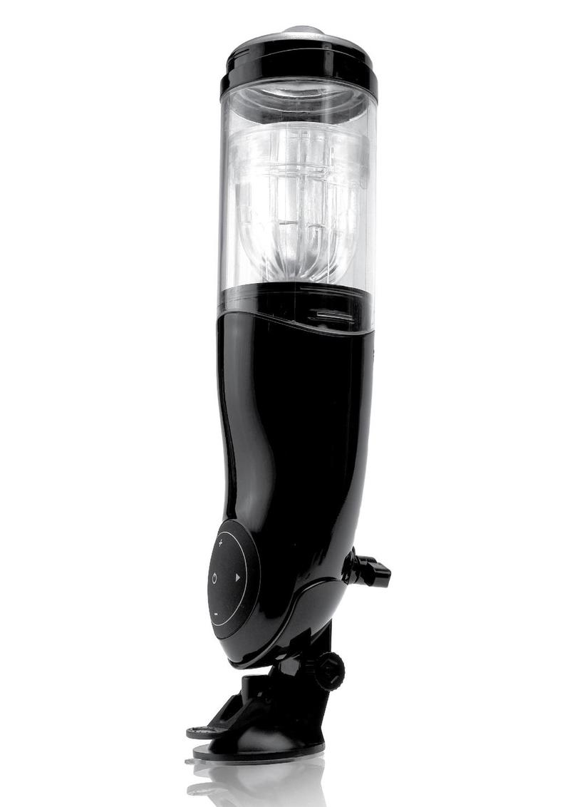 Pipedream Extreme Toyz Rechargeable Mega-Bator Ass Masturbator - Butt - Black/Clear