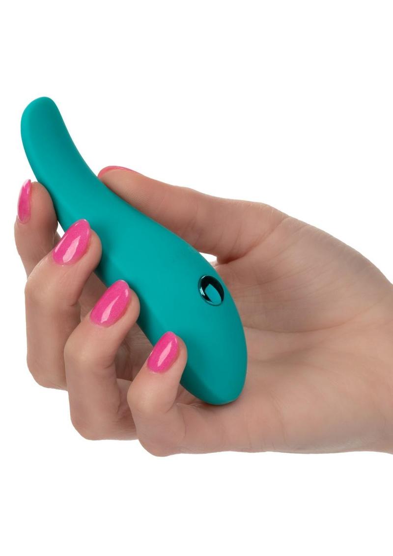 Pixies Glider Rechargeable Silicone Finger Vibrator - Green