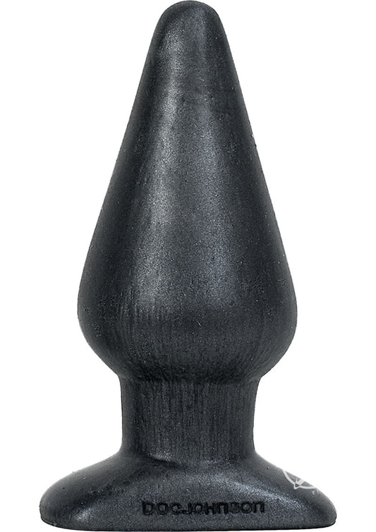 Platinum Premium Silicone - The Super Big End - Large Anal Plug - Charcoal/Grey