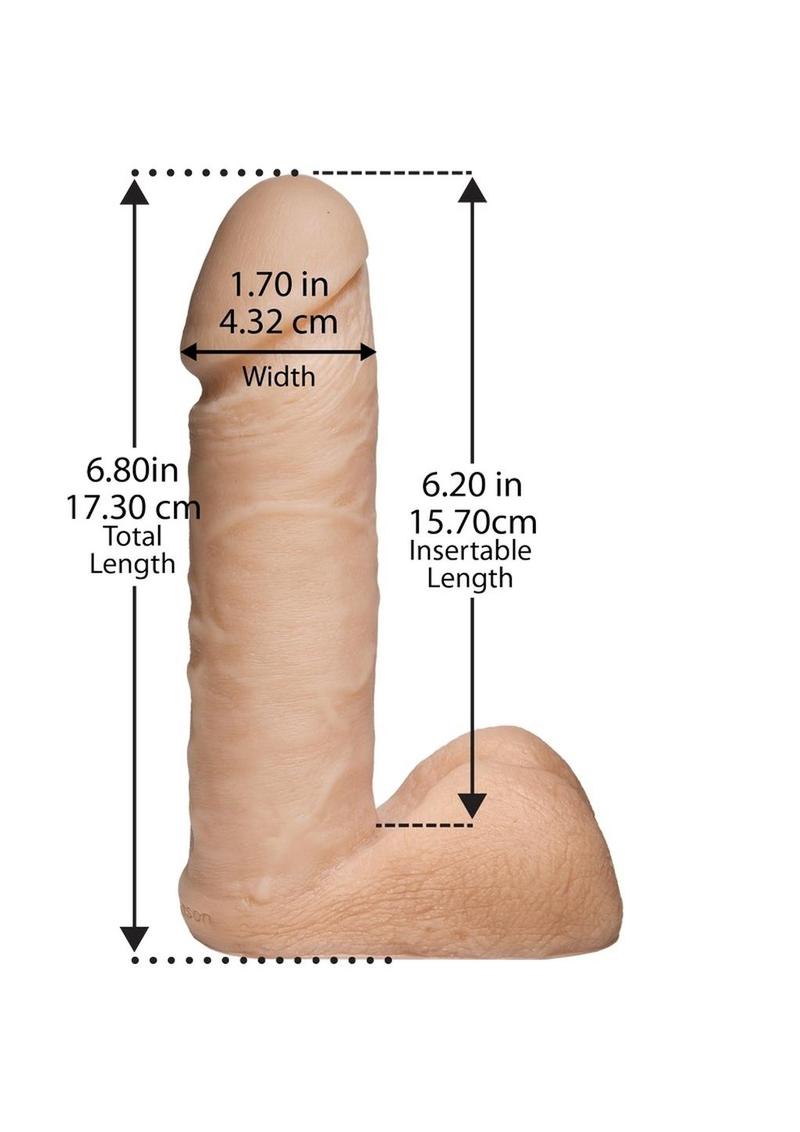 Platinum Premium Silicone The Tru Ride Dildo - Vanilla - 6in